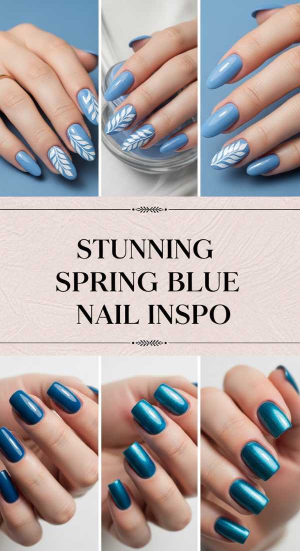 Stunning Spring Blue Nail Inspo 69f249488e502