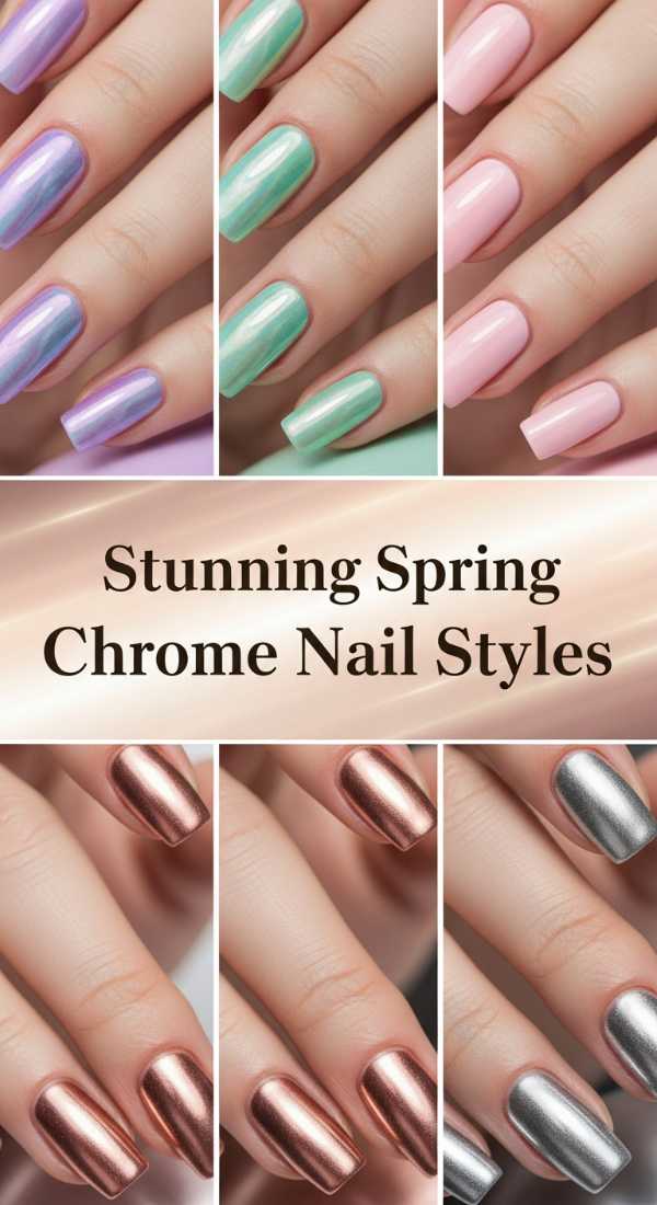 Stunning Spring Chrome Nail Styles 69e905bb257da