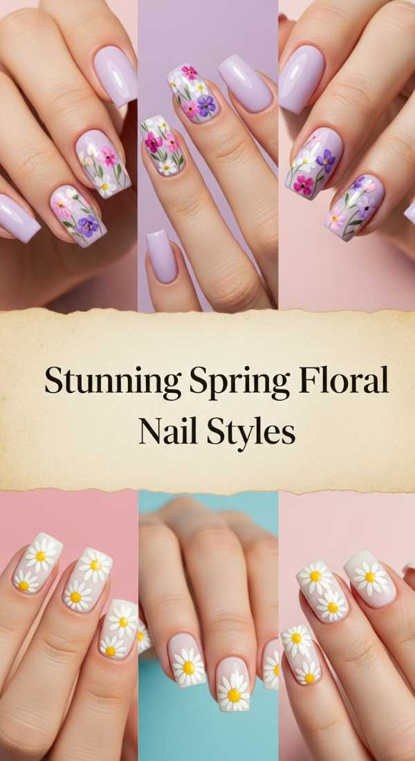 Stunning Spring Floral Nail Styles 69ee41802da0c