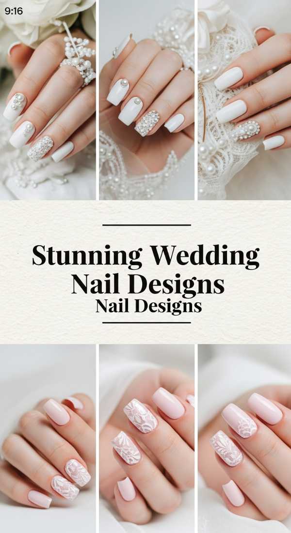 Stunning Spring Wedding Nail Designs 69f0cc3d0f559