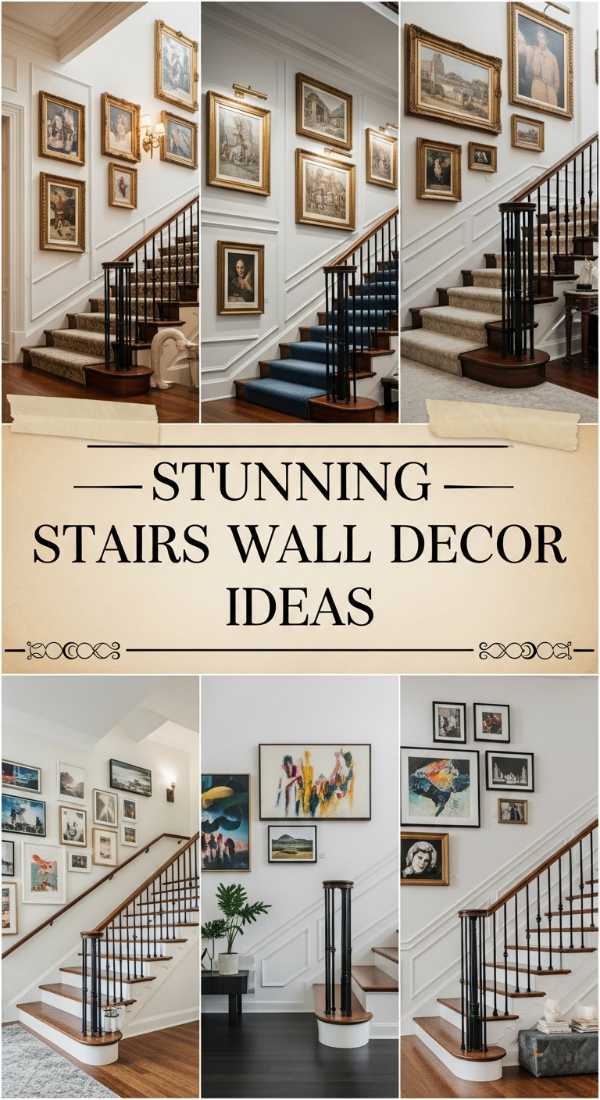 Stunning Stairs Wall Decor Ideas 69df1fd2b71e1