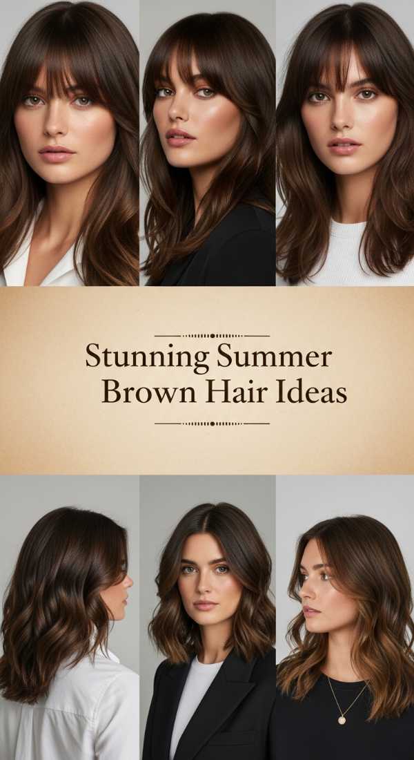 Stunning Summer Brown Hair Ideas 69ef4a3637570
