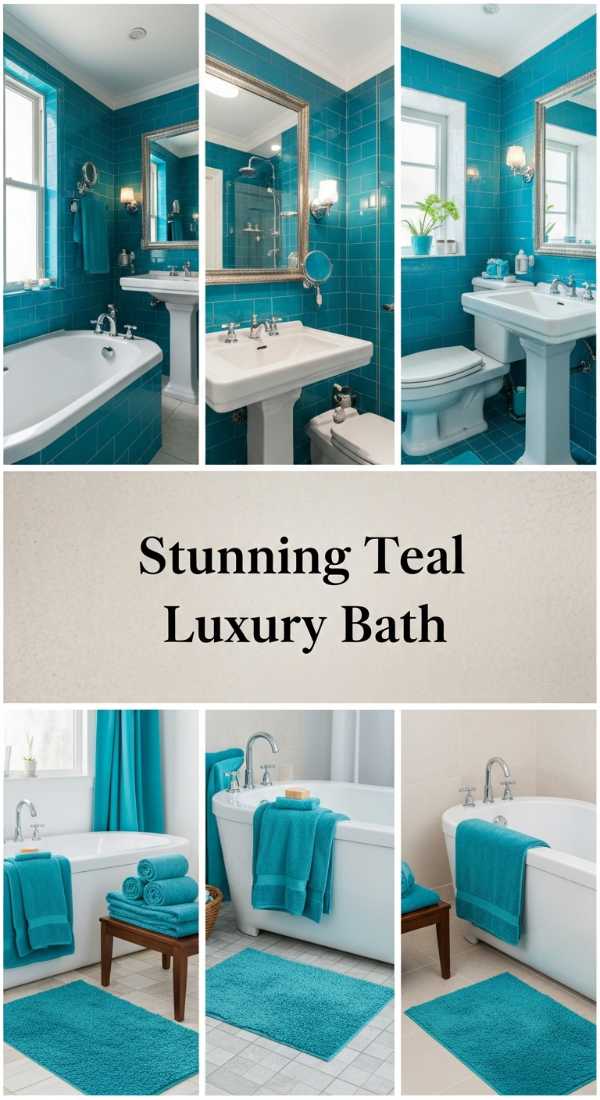 Stunning Teal Luxury Bath 69e3b6ee28eec