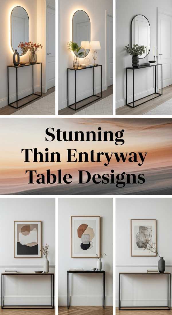 Stunning Thin Entryway Table Designs 69ed033b8674f