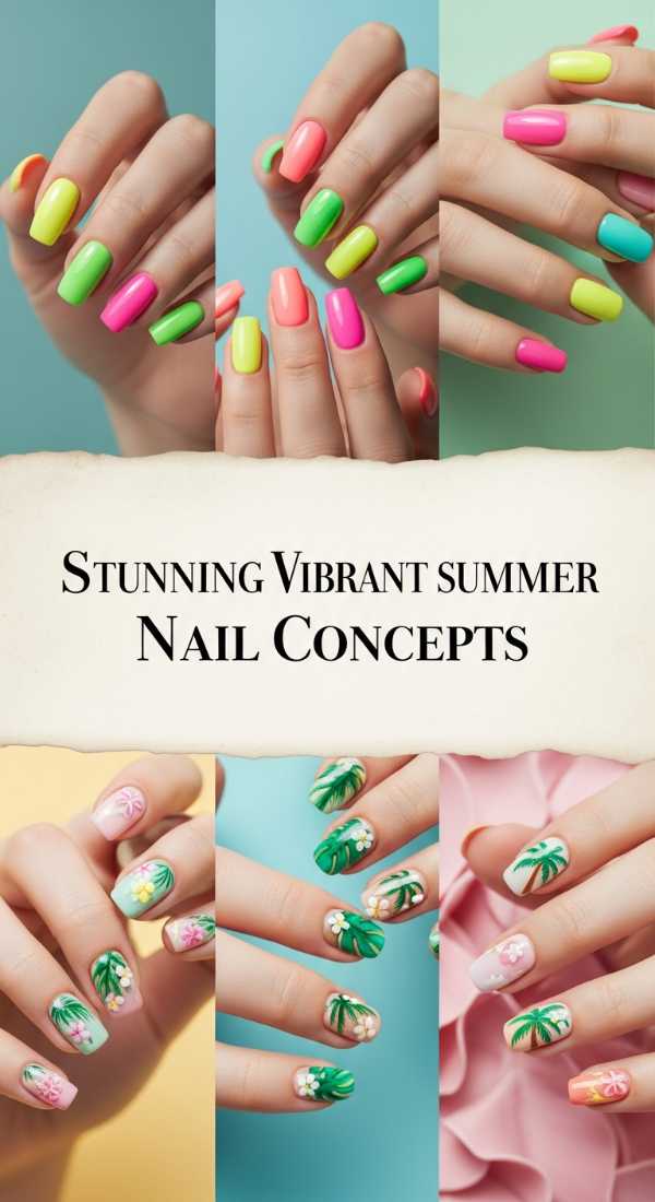 Stunning Vibrant Summer Nail Concepts 69ef3c77401a2