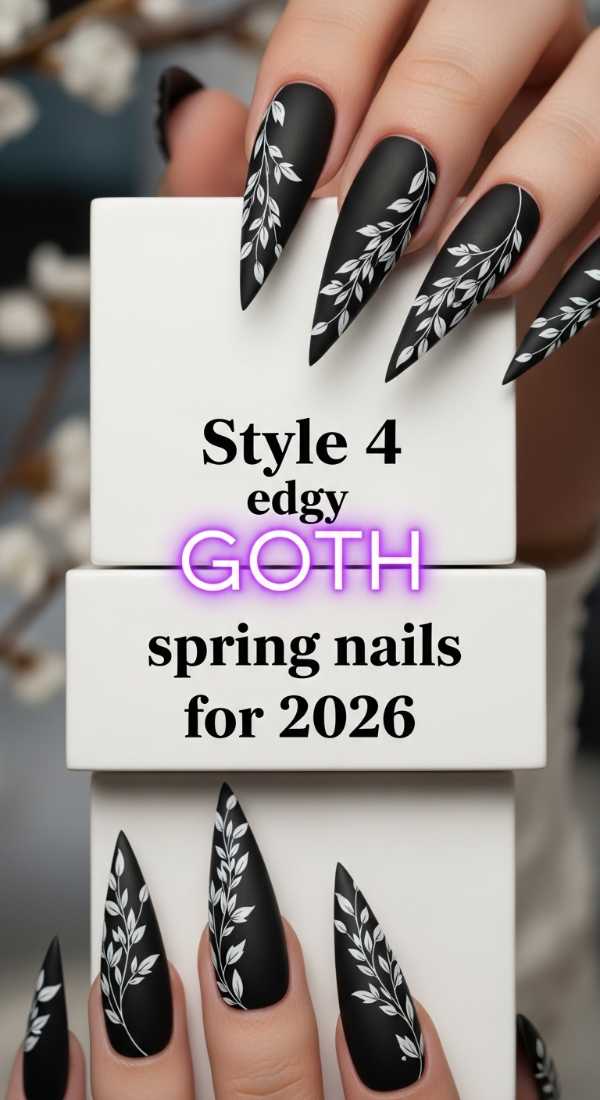 Style 4 Edgy Goth Spring Nails For 2026 69e7803507743