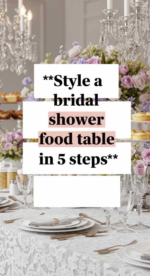 Style A Bridal Shower Food Table In 5 Steps 69e5d84f0ef0f
