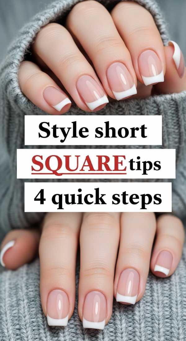 Style Short Square Tips In 4 Quick Steps 69ed0bbb56ad3