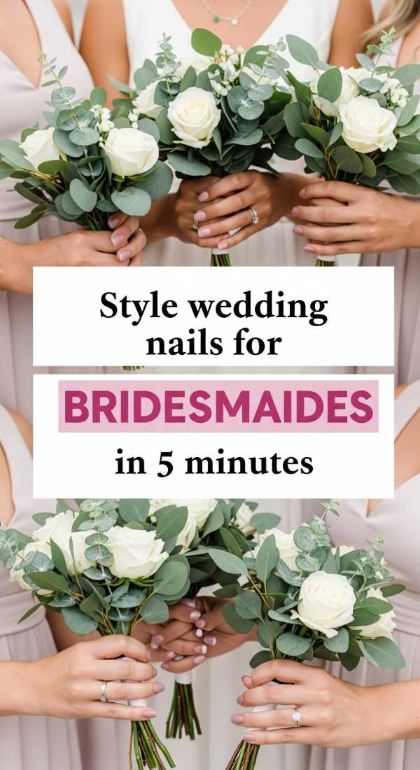 Style Wedding Nails For Bridesmaids In 5 Minutes 69ef95565620f