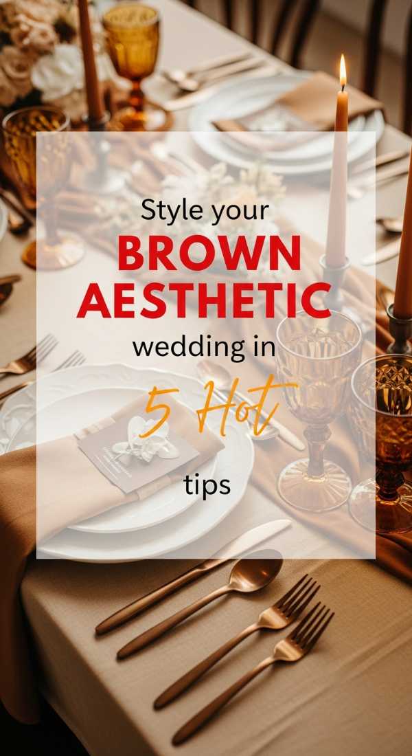 Style Your Brown Aesthetic Wedding In 5 Hot Tips 69e605c7e5fd9