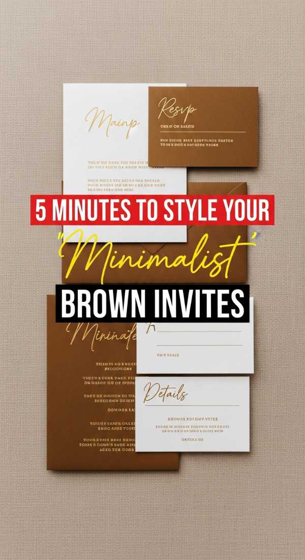 Style Your Minimalist Brown Invites In 5 Minutes 69e4ae2c8366b