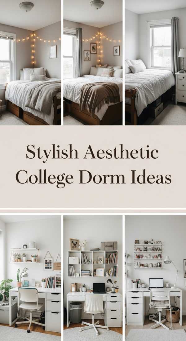 Stylish Aesthetic College Dorm Ideas 69df20e82b4d6