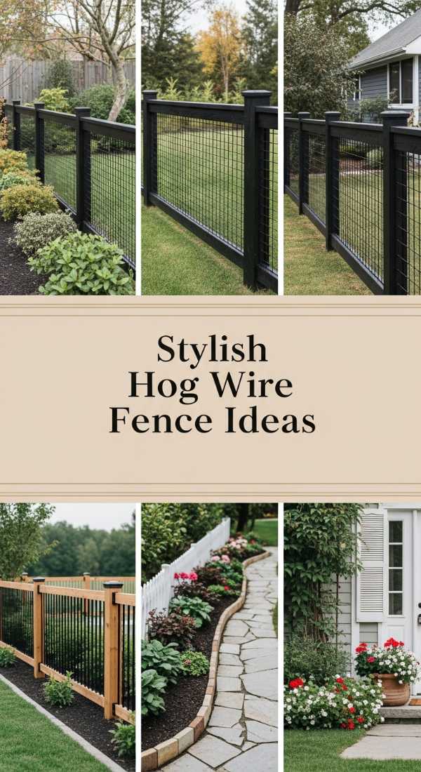 Stylish Hog Wire Fence Ideas 69e64c64bd3c5