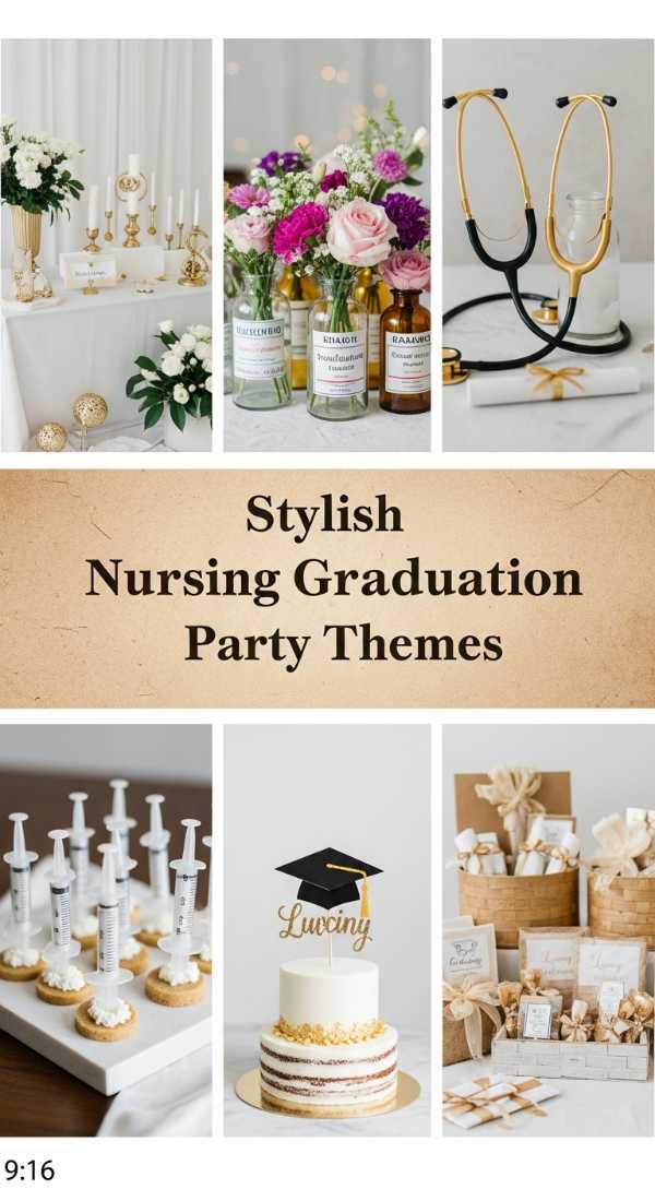Stylish Nursing Graduation Party Themes 69df234ff054d