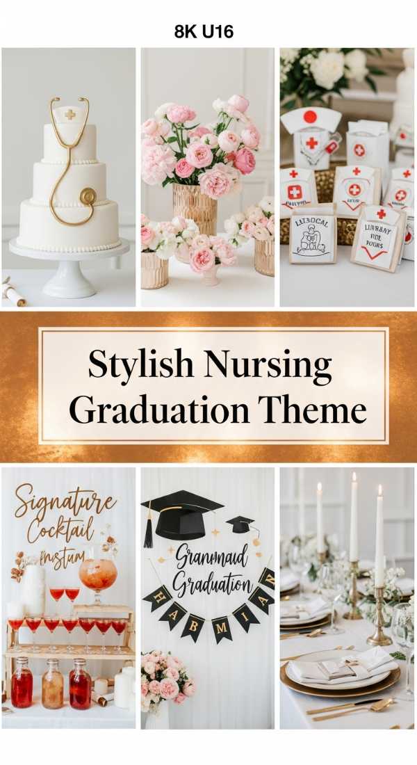 Stylish Nursing Graduation Theme 69e60f4e2ec1e