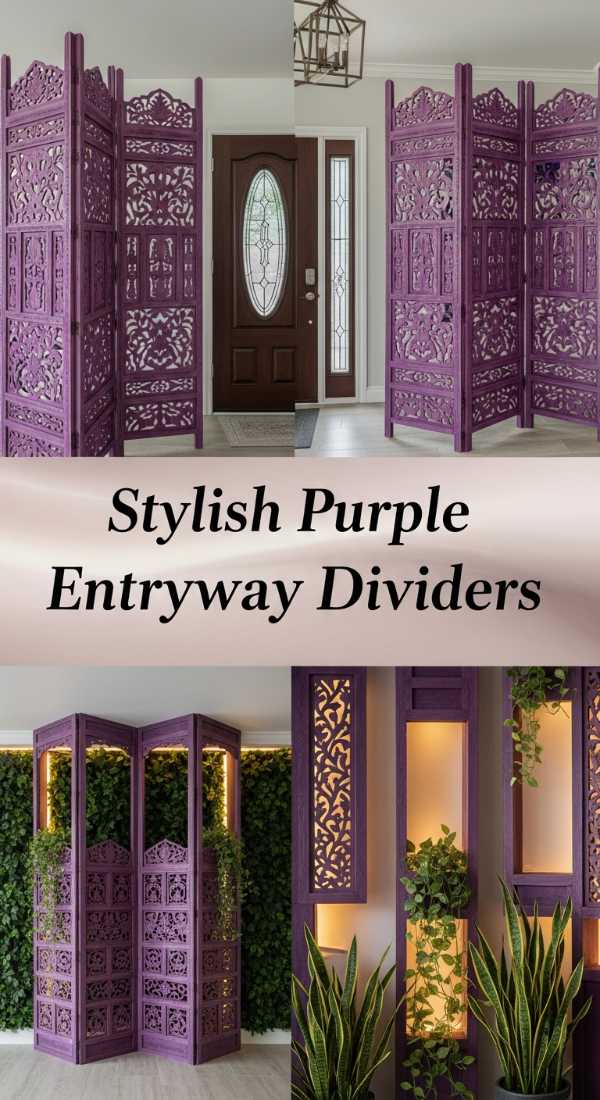 Stylish Purple Entryway Dividers 69e64b7cda6b2