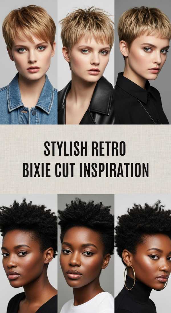 Stylish Retro Bixie Cut Inspiration