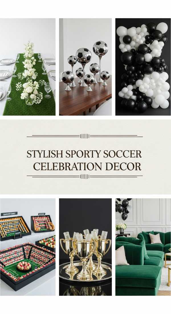 Stylish Sporty Soccer Celebration Decor 69df235868415