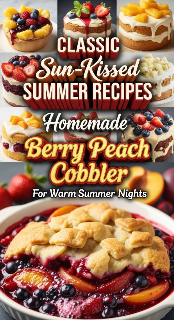 Summer Berry Peach Cobbler 69de7c288939d