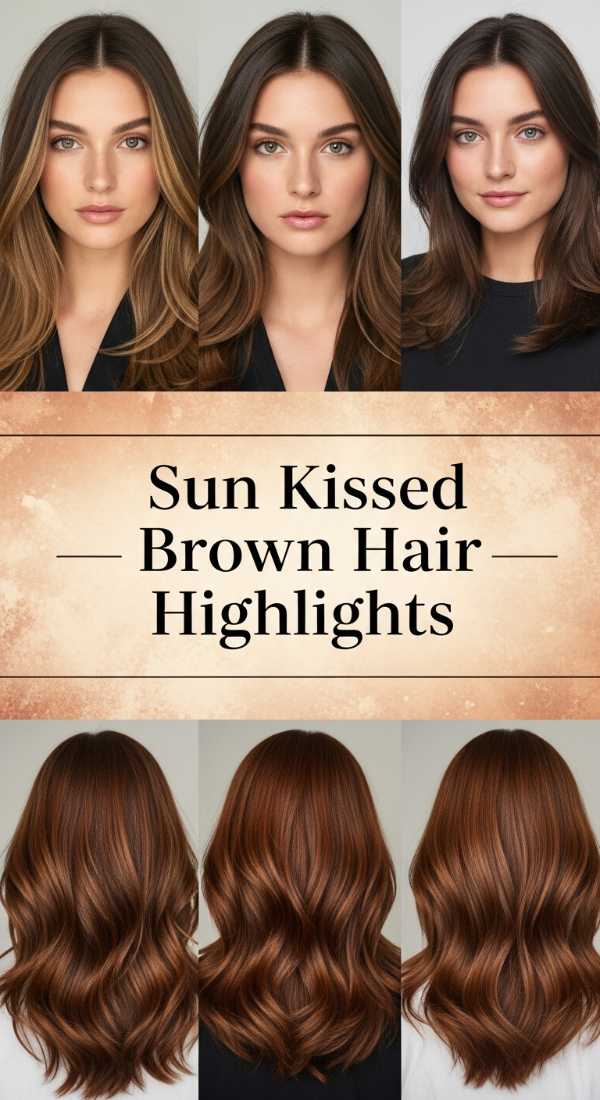 Sun Kissed Brown Hair Highlights 69df3fc212584