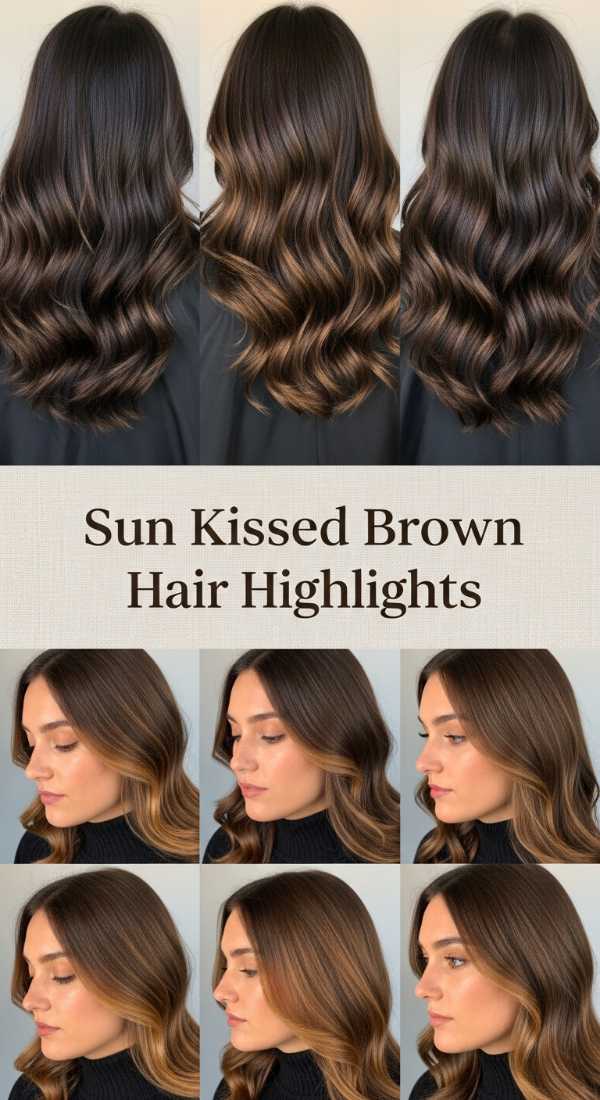 Sun Kissed Brown Hair Highlights 69eb9661e7c9b