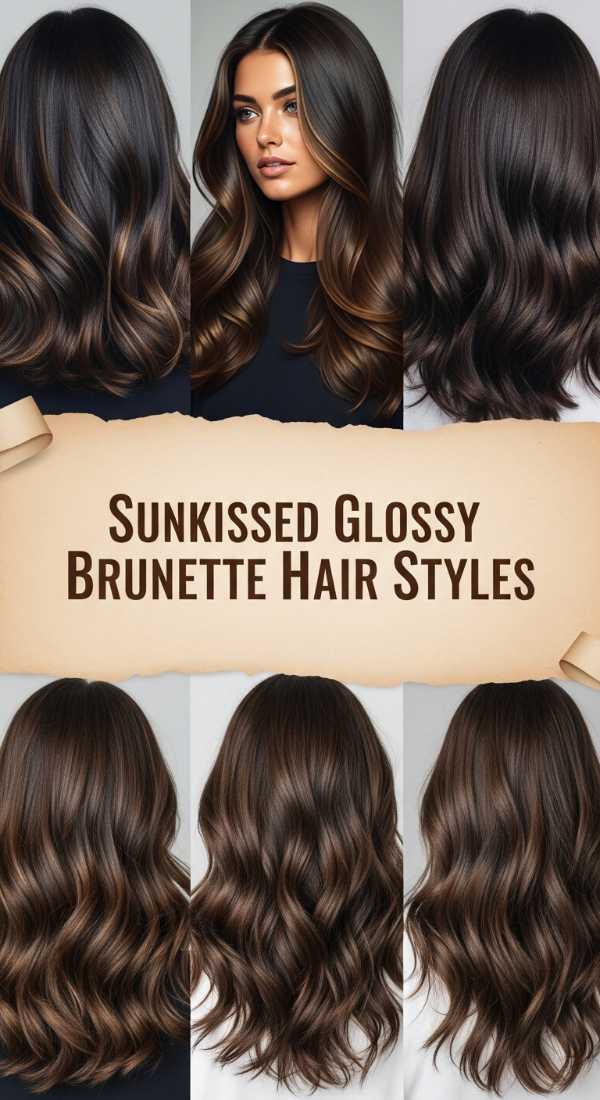 Sunkissed Glossy Brunette Hair Styles 69e5e11170917