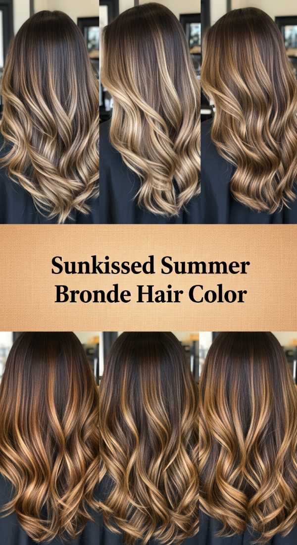 Sunkissed Summer Bronde Hair Color