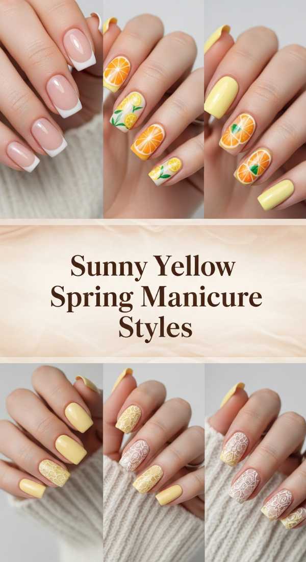 Sunny Yellow Spring Manicure Styles 69e4e4951a7eb