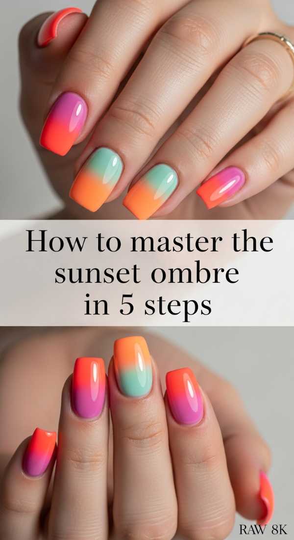 Sunset Ombre Summer Nails Guide 69e31ee672dff