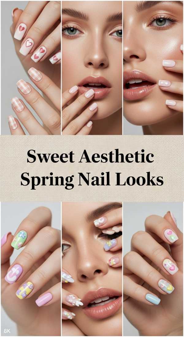 Sweet Aesthetic Spring Nail Looks 69de4574746c2