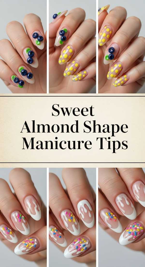 Sweet Almond Shape Manicure Tips 69eb7281b8ce9