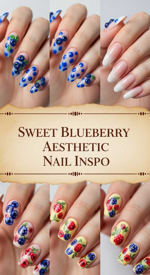 Sweet Blueberry Aesthetic Nail Inspo 69ecf88273910