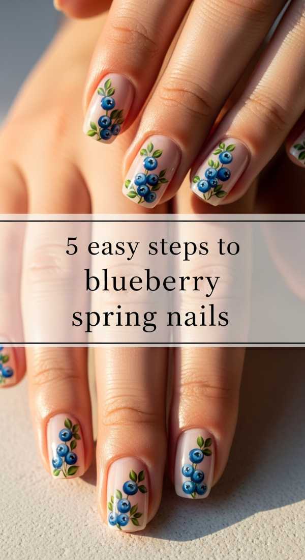 Sweet Blueberry Fruit Nail Art 69e31ef1e74f0