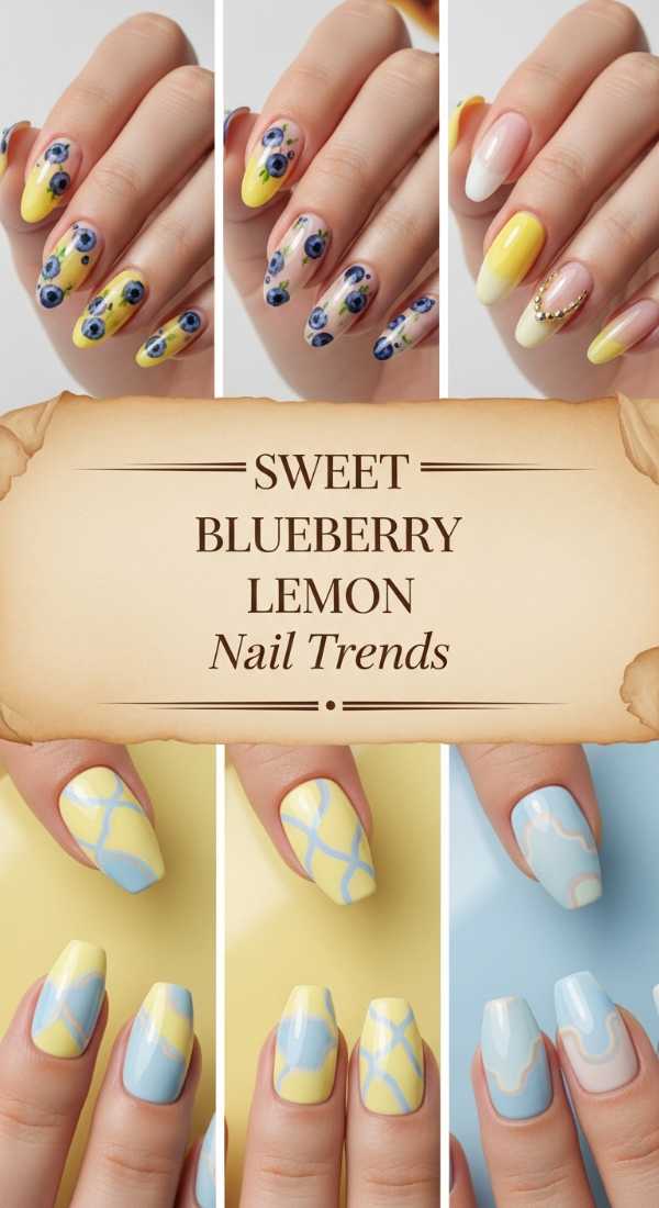 Sweet Blueberry Lemon Nail Trends 69df1ba2dd8d6