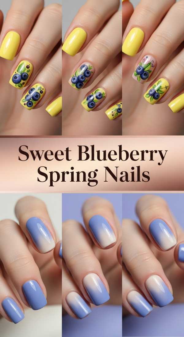 Sweet Blueberry Spring Nails 69e4c0de1a046
