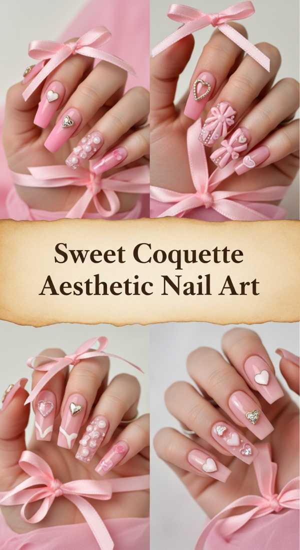 Sweet Coquette Aesthetic Nail Art 69e350e75bdfd