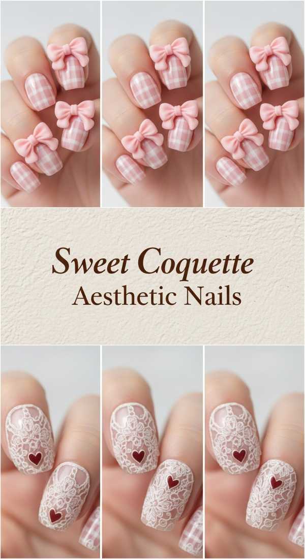 Sweet Coquette Aesthetic Nails 69ecf754a83a3