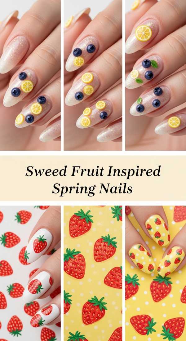 Sweet Fruit Inspired Spring Nails 69df3ac3c23e0