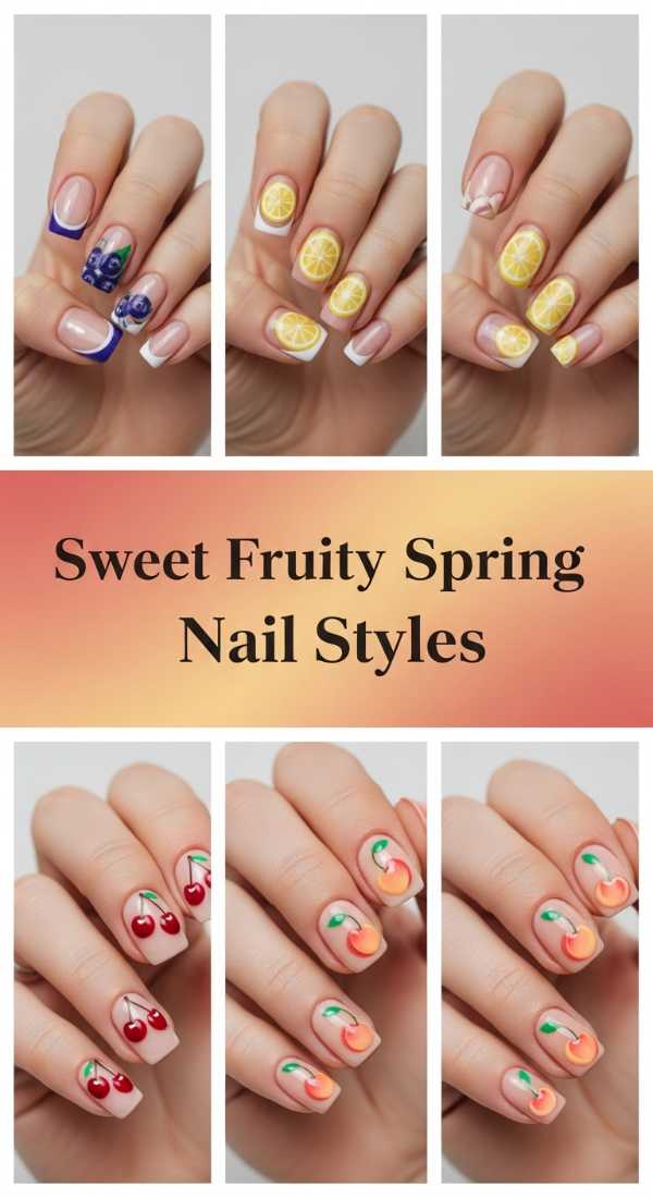 Sweet Fruity Spring Nail Styles 69ee408cf23e2