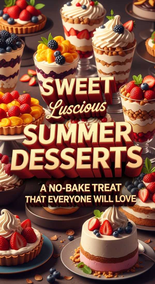 Sweet Luscious Summer Desserts A No Bake Treat That Everyone Will Love 69edb8f6da804