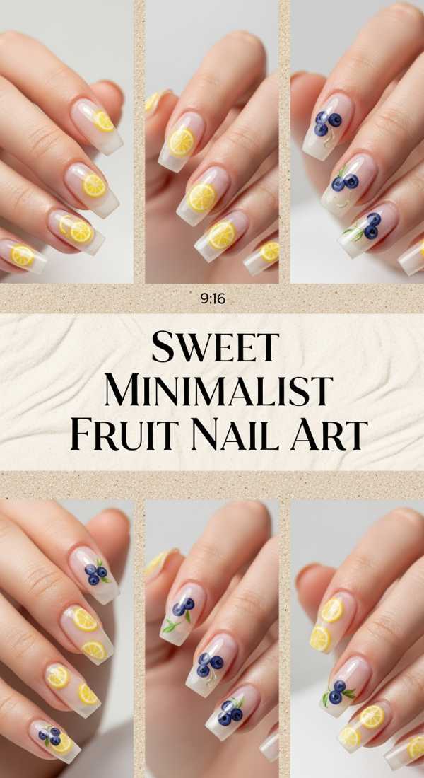 Sweet Minimalist Fruit Nail Art 69e5f3ee1a467