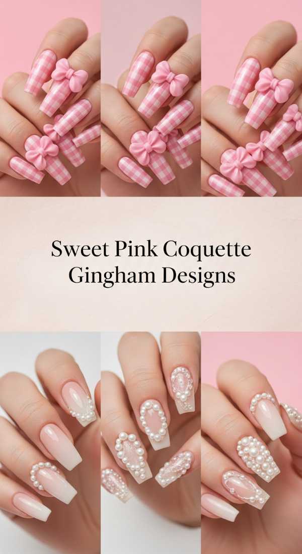 Sweet Pink Coquette Gingham Designs 69e350f81e44f