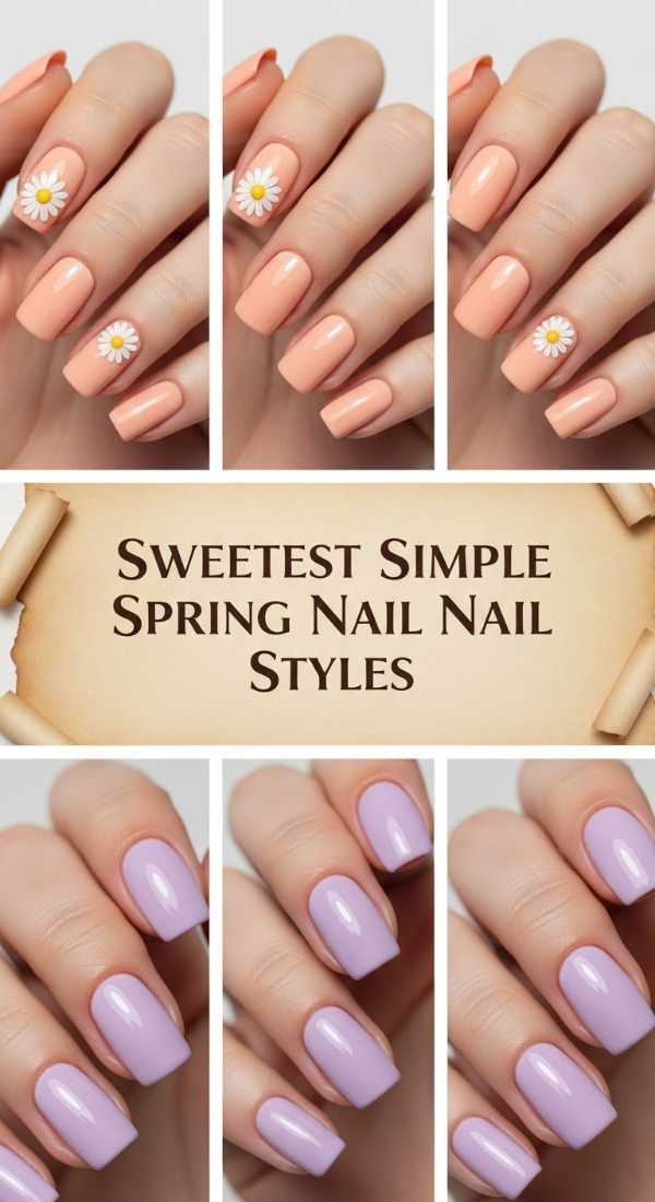 Sweetest Simple Spring Nail Styles