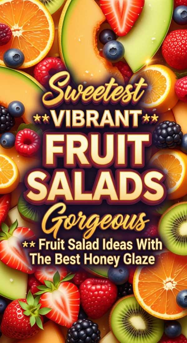 Sweetest Vibrant Fruit Salad Ideas With Honey Glaze 69e363b145fac