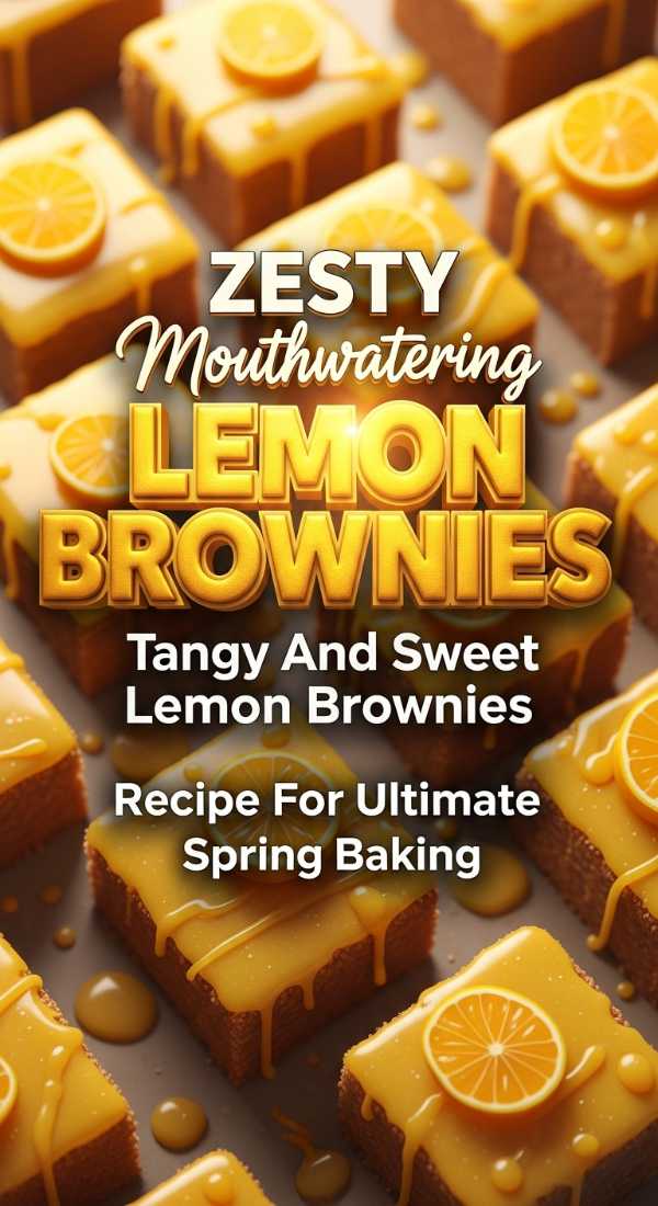 Tangy Lemon Brownies For Spring 69f203e69c1d1
