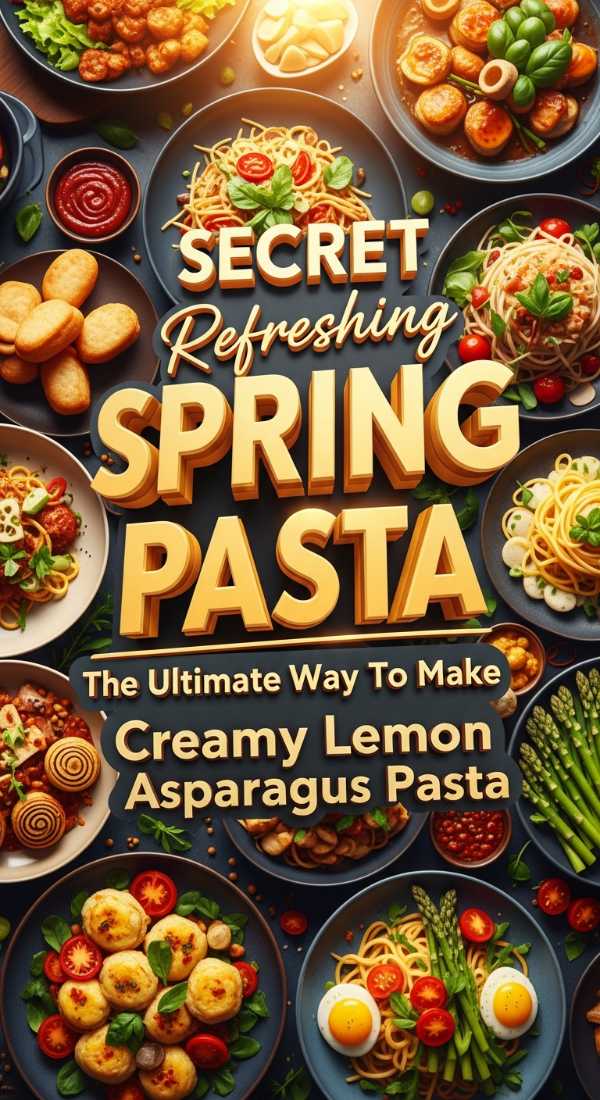 The Best Creamy Lemon Asparagus Pasta Recipe 69e5cb7156371