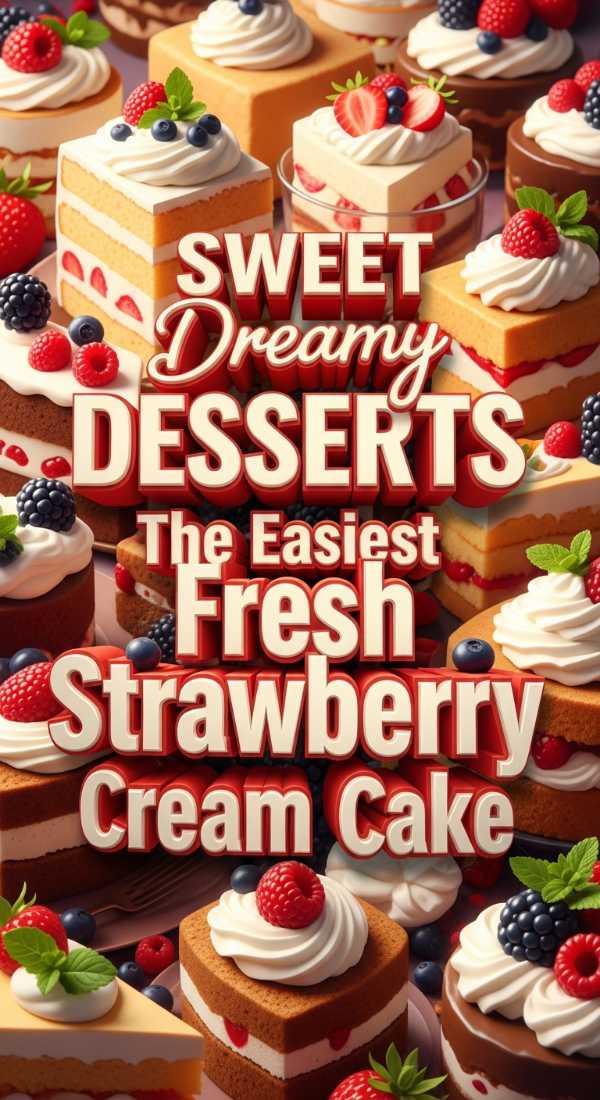 The Best Fresh Strawberry Cream Summer Cake 69f2010e63bbe