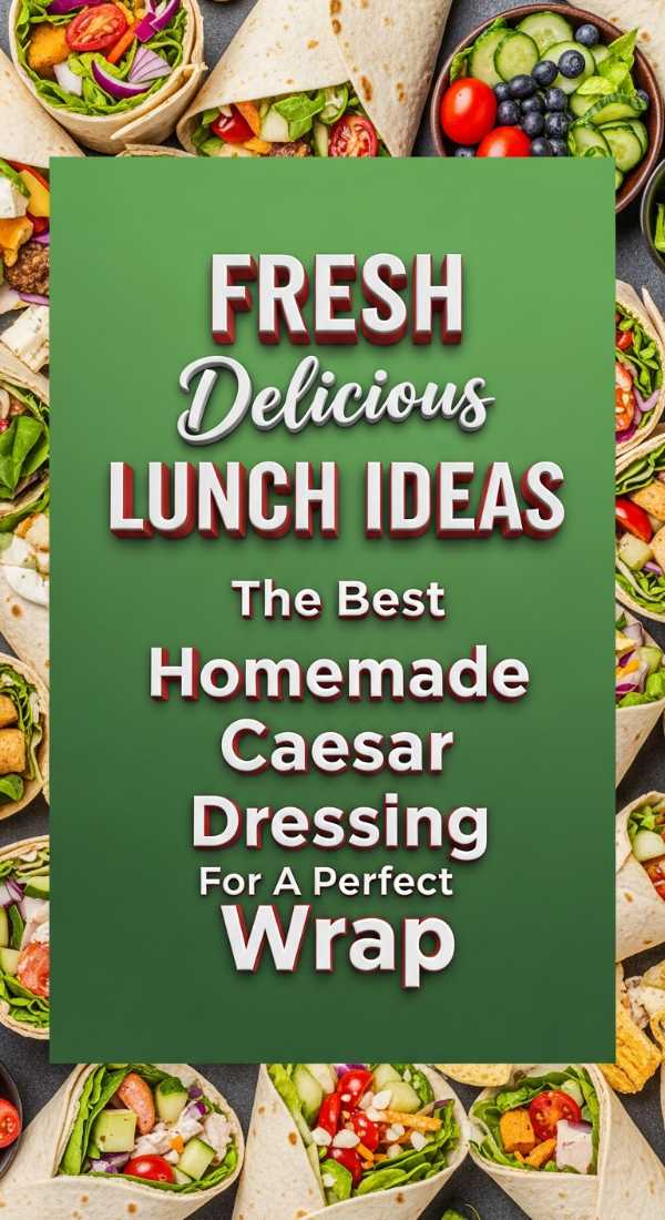 The Best Homemade Caesar Dressing For A Perfect Wrap 69edb91934142