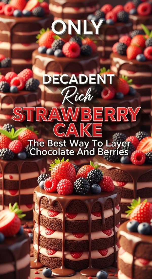 The Best Way To Layer Chocolate Strawberry Cake 69eca5432dd1a