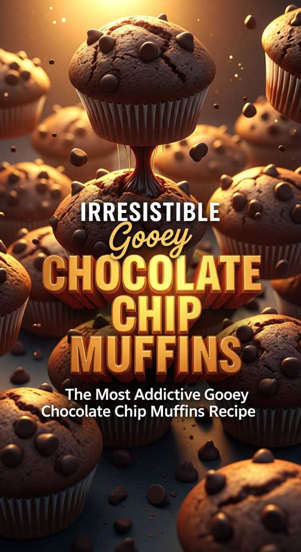 The Most Addictive Gooey Chocolate Chip Muffins Recipe 69ec951a2e11b